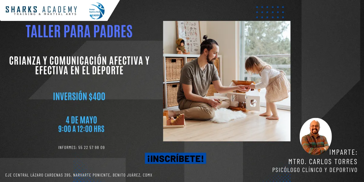 Taller para padres: Crianza y comunicación efectiva y afectiva en el deporte